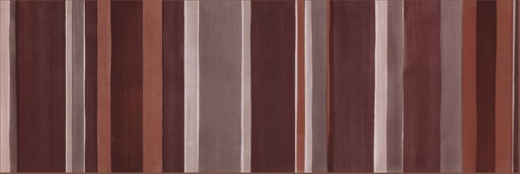 Декор (25x75) OVDI552 Decoro stripes scarlet-plum - Over з колекції Over Flaviker