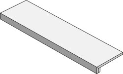 Сходинка 30x122 802271 Gradino Frontale Paint White Dado Paint Сходинка 30x122 802271 Gradino Frontale Paint White Dado Paint