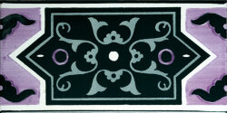 Бордюр (10x20) Iaconti Nero Prugna Grigio - Fiori Scuri Бордюр (10x20) Iaconti Nero Prugna Grigio - Fiori Scuri