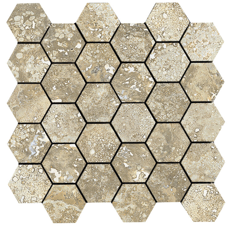 Мозаїка 28x29 Tivoli Nat Esagona Rett - Imperial - 155324 з колекції Imperial La Fabbrica Мозаїка 28x29 Tivoli Nat Esagona Rett - Imperial - 155324 з колекції Imperial La Fabbrica