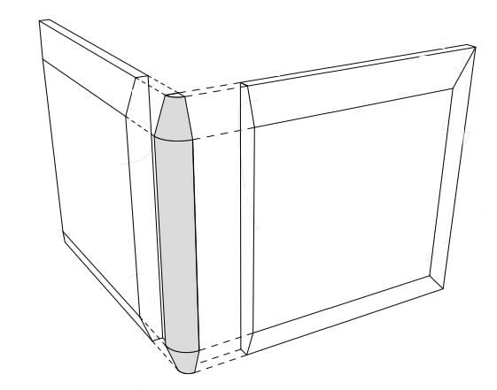 Спецелемент Сantonera Oliva Brillo 1.2x20 Esencia Monopole з колекції Esencia Monopole Спецелемент Сantonera Oliva Brillo 1.2x20 Esencia Monopole з колекції Esencia Monopole