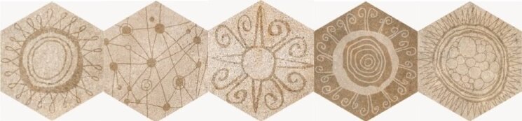 Плитка (25x22) Arizona Stone Decor Hex 25 - Arizona з колекції Abadia Old Codicer 95