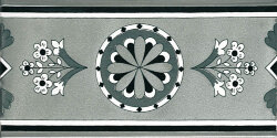Бордюр (10x20) Nocelle Grigio Listello - Fiori Scuri Бордюр (10x20) Nocelle Grigio Listello - Fiori Scuri