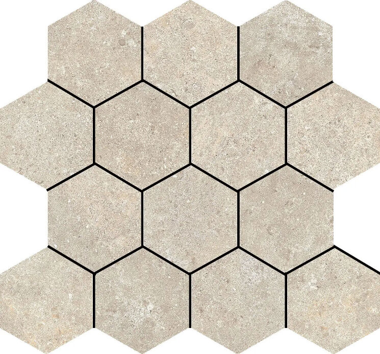 Мозаїка Stoneland Hexa Ivory - 27x29 Stoneland з колекції Stoneland Baldocer Мозаїка Stoneland Hexa Ivory - 27x29 Stoneland з колекції Stoneland Baldocer