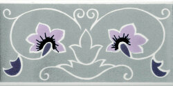 Бордюр (10x20) Piandarca Grigio Listello - Fiori Scuri Бордюр (10x20) Piandarca Grigio Listello - Fiori Scuri