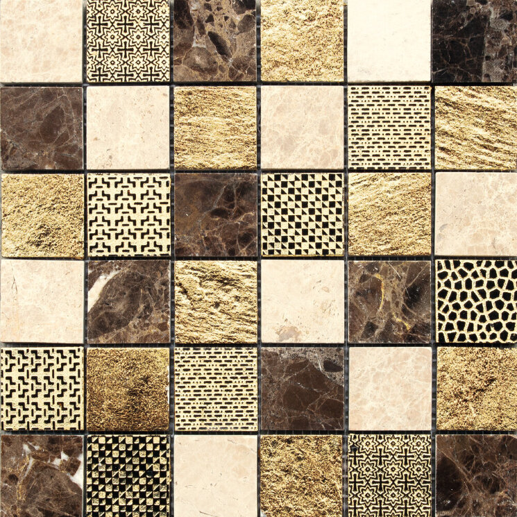 Мозаїка (30x30) 69MU-DM Musa Damasco Marron - Musa з колекції Musa Grespania Мозаїка (30x30) 69MU-DM Musa Damasco Marron - Musa з колекції Musa Grespania