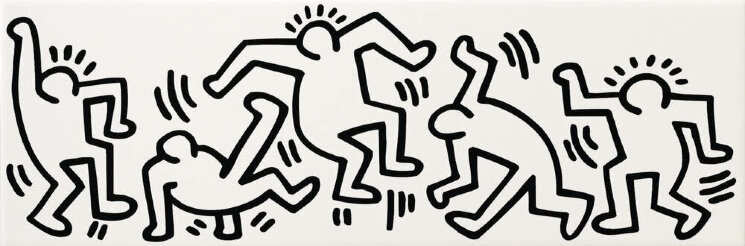 Декор (20x60) GFKHD613 - Game Of Fifteen: Keith Haring з колекції Game Of Fifteen: Keith Haring Ascot