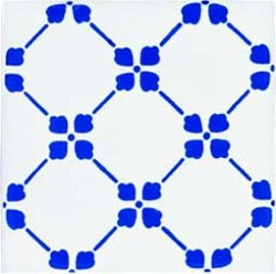 Декор (10x10) Palmettina Azzurro - Ceramica Artistica Vietrese Декор (10x10) Palmettina Azzurro - Ceramica Artistica Vietrese