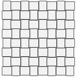 Мозаїка (30x30) 16630- Mosaico Twist Silver Lap - V-Stone
