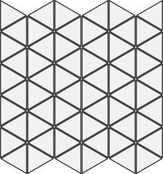 Мозаїка 30x30 Tris Castrovillari White Semipulido-Castrovillari Мозаїка 30x30 Tris Castrovillari White Semipulido-Castrovillari
