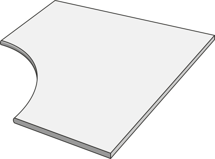 Бортик для басейну 90x90 Ang. T. Tondo Rue D. S. Cloud Graphite - Rue de St. Cloud - RUEAT97OR з колекції Rue de St. Cloud Ascot Бортик для басейну 90x90 Ang. T. Tondo Rue D. S. Cloud Graphite - Rue de St. Cloud - RUEAT97OR з колекції Rue de St. Cloud Ascot