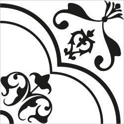Плитка 20x20 b&w flo pattern 10 Valmori Hydralicart Плитка 20x20 b&w flo pattern 10 Valmori Hydralicart