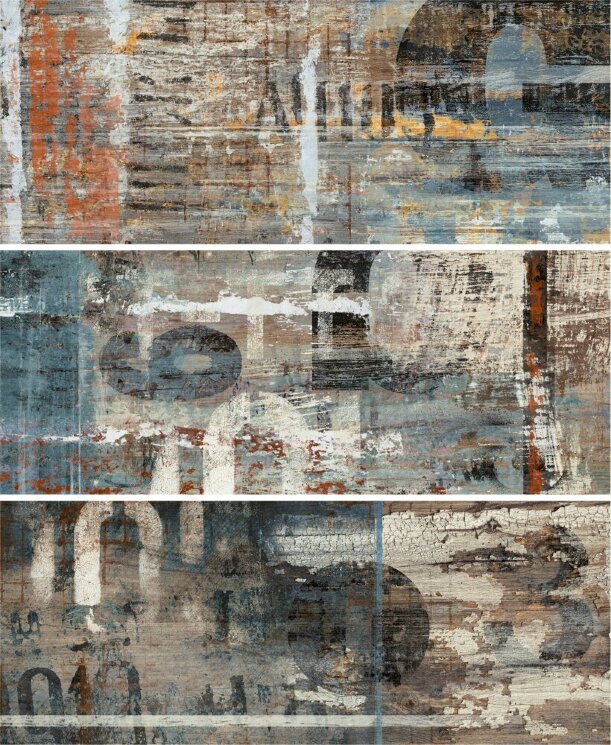 Декор (20x50) Decoro Murales Cold Glossy - Wall Wood з колекції Wall Wood Il Cavallino