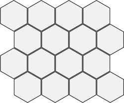 Мозаїка 25x30 Mos. Esag. Essence White - Essence - 1004658 Мозаїка 25x30 Mos. Esag. Essence White - Essence - 1004658