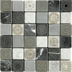 Мозаїка (30x30) 642022 50Decor Nero 4,8X4,8Mix - Altagamma Мозаїка (30x30) 642022 50Decor Nero 4,8X4,8Mix - Altagamma