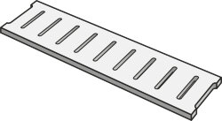 Решітка 14x60 Up Black Griglia2 Cm - Up_Stone - UP05GG6 Решітка 14x60 Up Black Griglia2 Cm - Up_Stone - UP05GG6