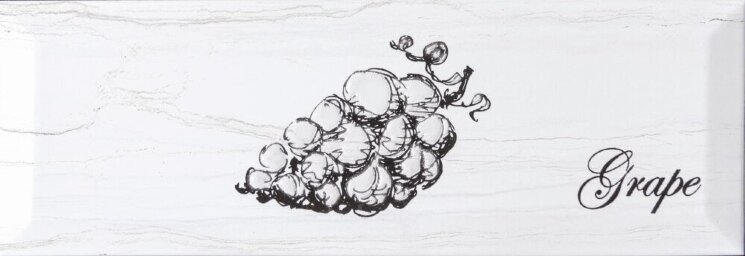 Декор Laguna Grape 10x30 Antique Gris Monopole з колекції Antique Gris Monopole Декор Laguna Grape 10x30 Antique Gris Monopole з колекції Antique Gris Monopole