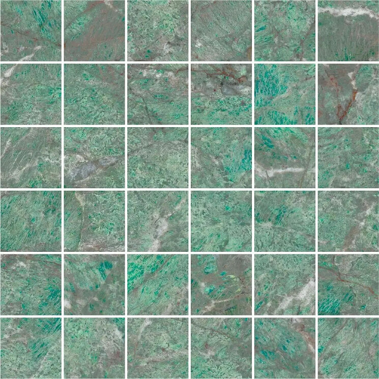 Мозаїка Amazzonite Mosaico Lap - 30x30 CH053ML Charm Experience з колекції Charm Experience Impronta Мозаїка Amazzonite Mosaico Lap - 30x30 CH053ML Charm Experience з колекції Charm Experience Impronta