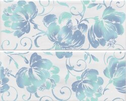 Декор 20x50 Inserto Flores White A+B - Caribe - PCAD11 Декор 20x50 Inserto Flores White A+B - Caribe - PCAD11