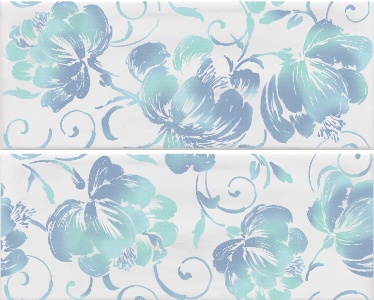 Декор 20x50 Inserto Flores White A+B - Caribe - PCAD11 з колекції Caribe Paul Ceramiche Декор 20x50 Inserto Flores White A+B - Caribe - PCAD11 з колекції Caribe Paul Ceramiche