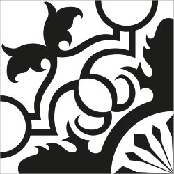 Плитка 20x20 b&w flo pattern 9 Valmori Hydralicart Плитка 20x20 b&w flo pattern 9 Valmori Hydralicart