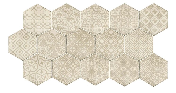 Плитка 18,2x21 Powder Decoro D?co Caldo - Powder - MNRT з колекції Powder Marazzi Плитка 18,2x21 Powder Decoro D?co Caldo - Powder - MNRT з колекції Powder Marazzi