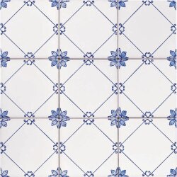 Декор (10x10) Sofia Blu - Ceramica Artistica Vietrese Декор (10x10) Sofia Blu - Ceramica Artistica Vietrese