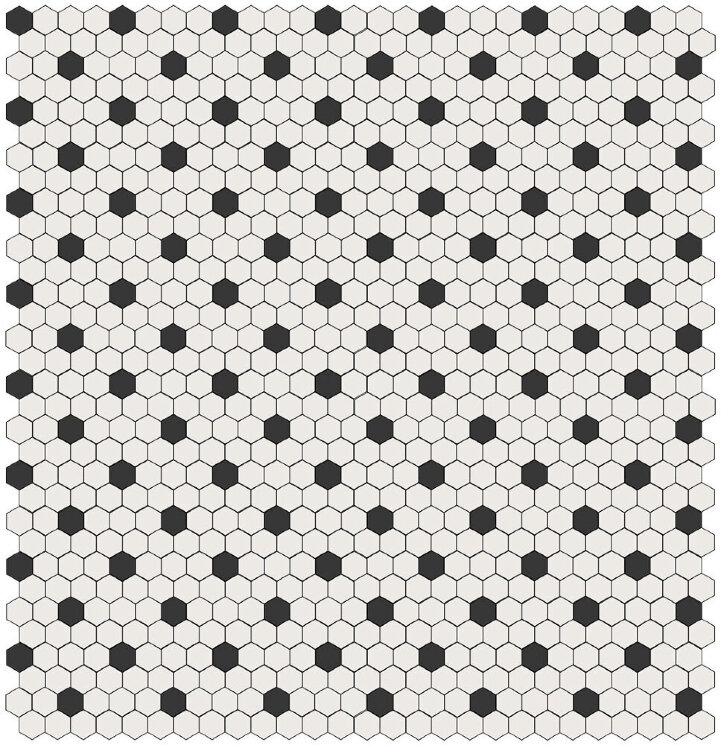 Мозаїка (33.2x33.2) Dots Brillo - Retro з колекції Retro Hisbalit
