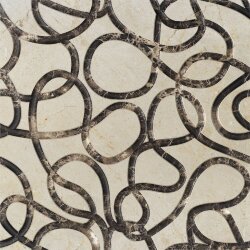 Декор (60x60) Picto Crema Marfil/Emperador Dark Graffity - KREOO Graffiti Декор (60x60) Picto Crema Marfil/Emperador Dark Graffity - KREOO Graffiti