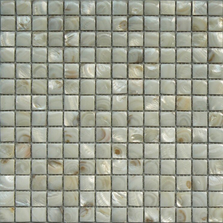 Мозаїка (30.4x30.4) SM-WH-NAT Natural White 2*2Square - Shell Mosaic з колекції Shell Mosaic Studio Vega