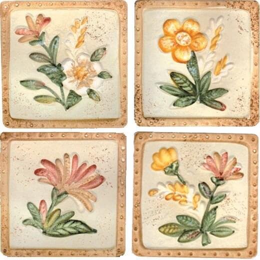 Декор Inserto S/4 Iris 10x10 Marble Style Cir з колекції Marble Style Cir Декор Inserto S/4 Iris 10x10 Marble Style Cir з колекції Marble Style Cir