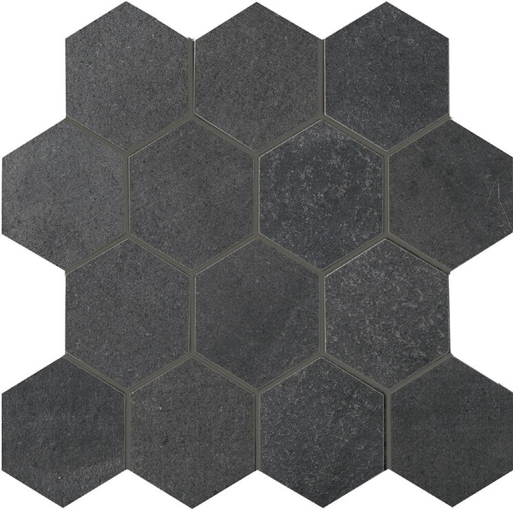 Мозаїка (24.5x24.7) 215422 Hexagon Mosaico Graphite - Solid з колекції Solid Colorker