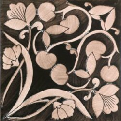 Плитка (20x20) Polvica Manganese - Fiori Scuri Плитка (20x20) Polvica Manganese - Fiori Scuri