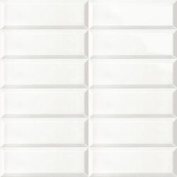 Плитка 10x30 BISSEL BLANCO BRILLO Mainzu Solid White