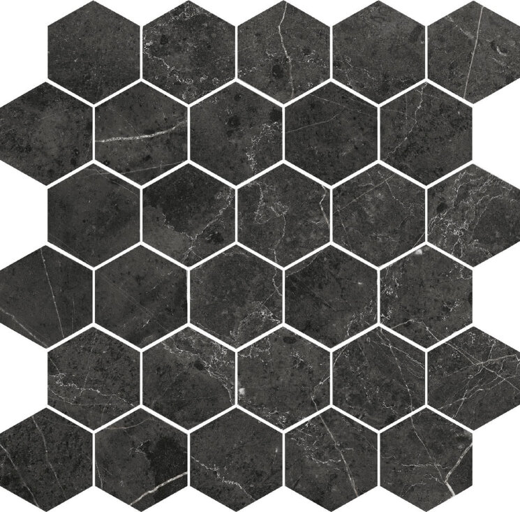 Мозаїка (30x30) HEXAGONO MPERIALE BLACK - Imperiale з колекції Imperiale Cifre