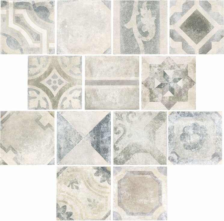 Плитка 33,3x33,3 Deco Blanc - Heritage - 592200 з колекції Heritage Ricchetti Плитка 33,3x33,3 Deco Blanc - Heritage - 592200 з колекції Heritage Ricchetti