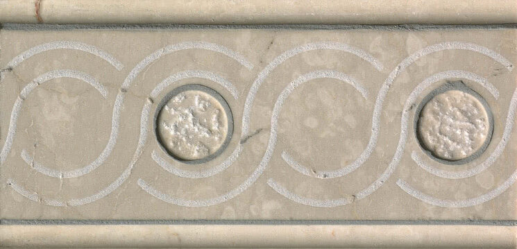 Бордюр (10x20) 045Lc05 P. D. Sole Torc. Sab. Marm. Bianco - Pietre Del Sole з колекції Pietre Del Sole Elios