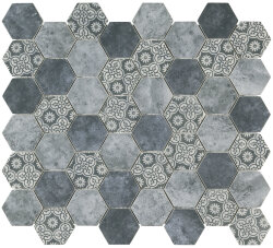 Мозаїка 28x32,3 0312/Egf10 Esa Glass Flor Gris - Esa Glass Мозаїка 28x32,3 0312/Egf10 Esa Glass Flor Gris - Esa Glass