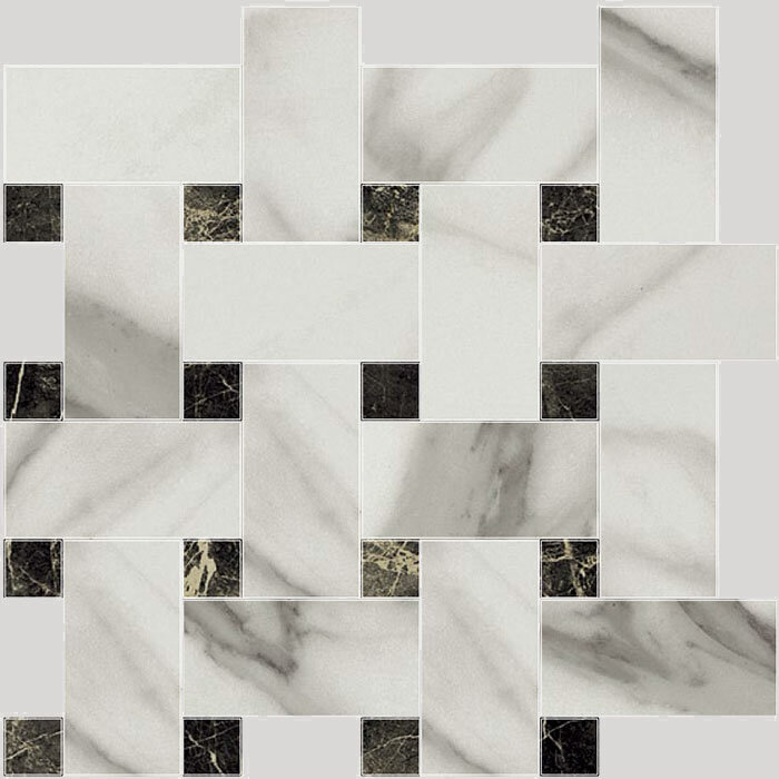 Мозаїка (29.75x29.75) Marble 7.0 calacatta polished mosaico mix  G-1884 - Marble 7.0 з колекції Marble 7.0 Apavisa