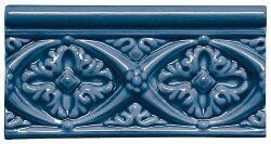 Декор Relieve Bizantino CC Azul Oscuro 7.5x15 Modernista Adex