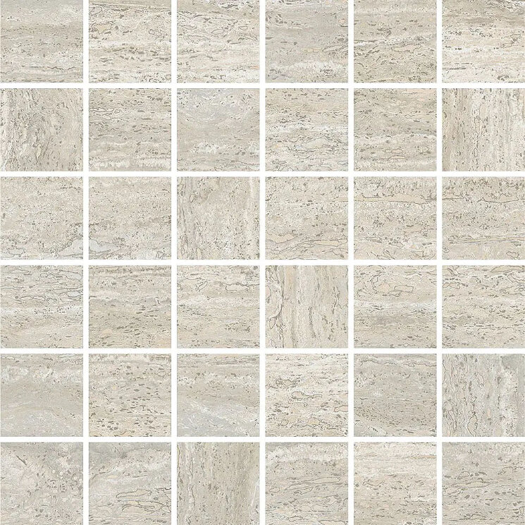 Мозаїка Trav Grigio Vein Cut Mosaico - 30x30 TR053MA I Travertini з колекції I Travertini Impronta Мозаїка Trav Grigio Vein Cut Mosaico - 30x30 TR053MA I Travertini з колекції I Travertini Impronta