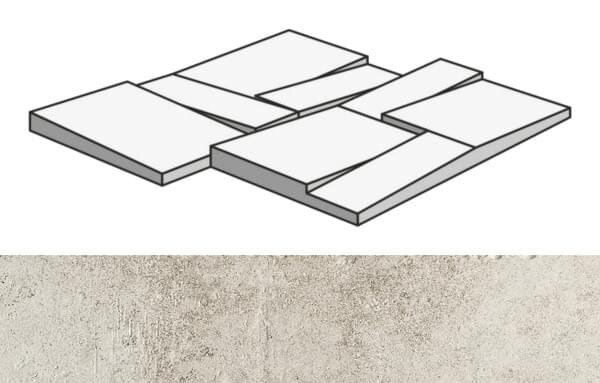 Мозаїка Blanc Mod. Mureto 3D 30x30 La Roche Rex з колекції La Roche Rex Мозаїка Blanc Mod. Mureto 3D 30x30 La Roche Rex з колекції La Roche Rex