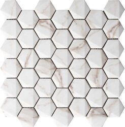 Мозаїка 30x30 Marmorea Hexagonal Calacata Мозаїка 30x30 Marmorea Hexagonal Calacata