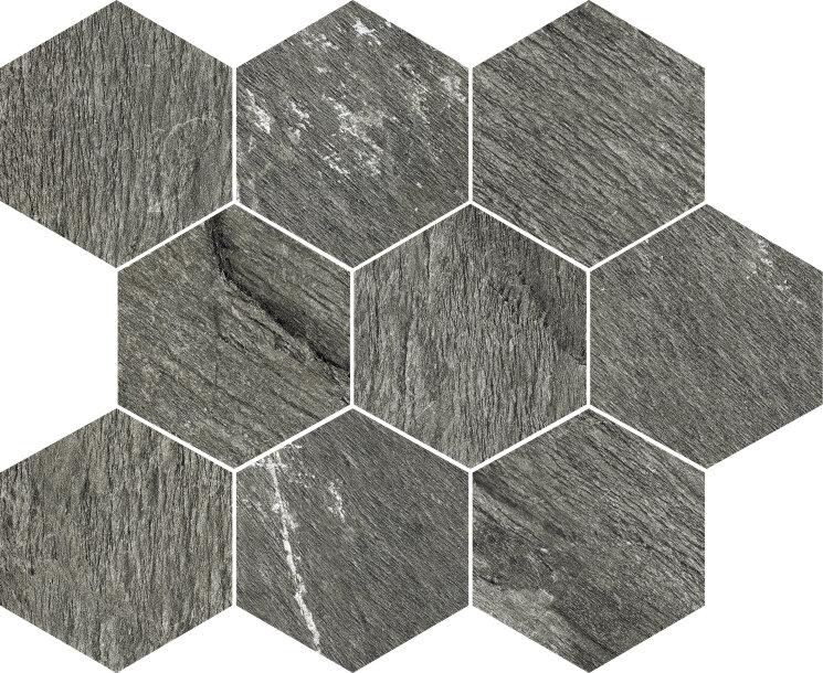 Мозаїка 30x30 Tribeca Mosaico Esagona Dark Grey - Tribeca з колекції Tribeca Tuscania Мозаїка 30x30 Tribeca Mosaico Esagona Dark Grey - Tribeca з колекції Tribeca Tuscania