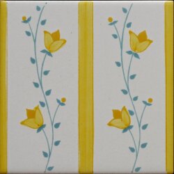 Декор (13x13) Domina Giallo13 IDecori - Ceramica Artistica Vietrese Декор (13x13) Domina Giallo13 IDecori - Ceramica Artistica Vietrese