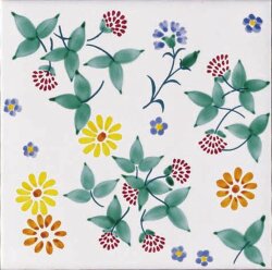 Декор (20x20) Prato Fiorito IGiardini Vietresi - Ceramica Artistica Vietrese Декор (20x20) Prato Fiorito IGiardini Vietresi - Ceramica Artistica Vietrese
