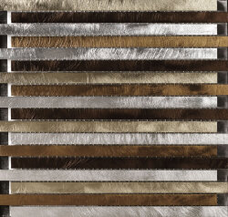 Мозаїка (30x30) 801038 Zip Mix Moka(Argento/Titanio/Moka/Bronzo) - Alluminio Мозаїка (30x30) 801038 Zip Mix Moka(Argento/Titanio/Moka/Bronzo) - Alluminio