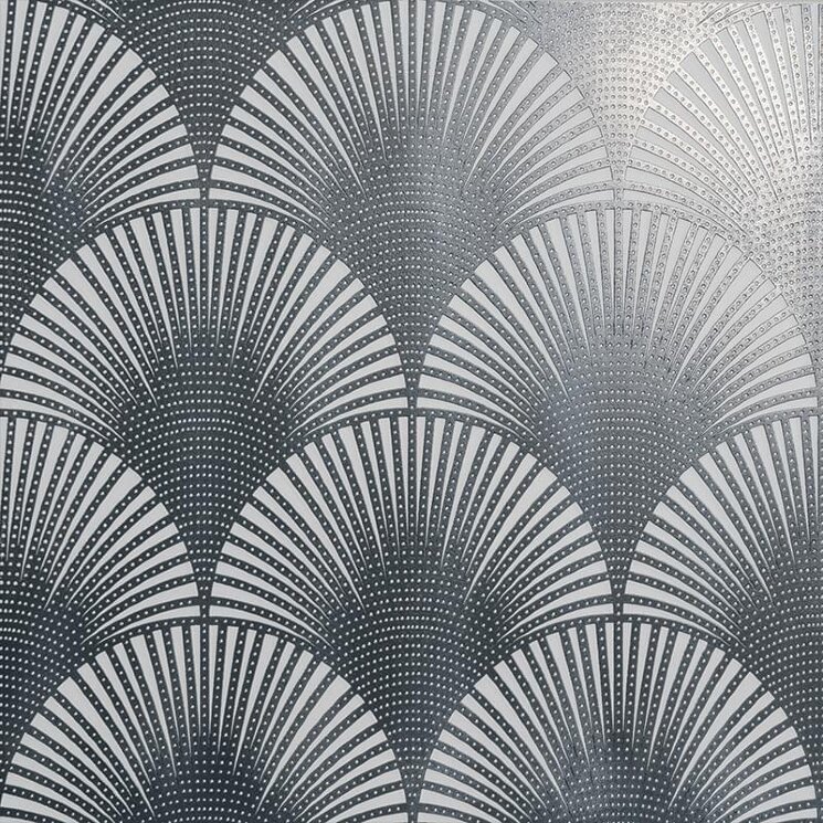 Декор Pavone Silver Sterling Su Bianco Matt 60x60 Swing Petracers з колекції Swing Petracers Декор Pavone Silver Sterling Su Bianco Matt 60x60 Swing Petracers з колекції Swing Petracers