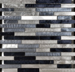 Мозаїка (30x30) 801047 Muretto Maxi Mix Blu Navy(Argento/Azzurro/Blu Navy) - Alluminio Мозаїка (30x30) 801047 Muretto Maxi Mix Blu Navy(Argento/Azzurro/Blu Navy) - Alluminio