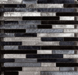 Мозаїка (30x30) 801049 Muretto Maxi Mix Nero(Argento/Azzurro/Blu Navy/Nero) - Alluminio Мозаїка (30x30) 801049 Muretto Maxi Mix Nero(Argento/Azzurro/Blu Navy/Nero) - Alluminio